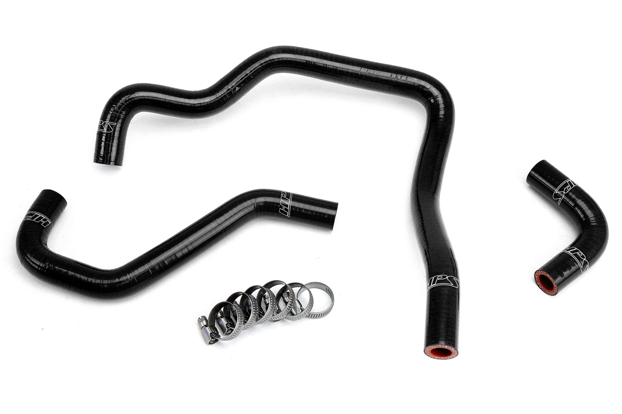 HPS Performance High Temp Reinforced Silicone Heater Coolant Hose Kit Black 57-1430-BLK