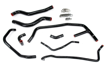 HPS Performance High Temp Reinforced Silicone Radiator and Heater Coolant Hose Kit Black 57-1452-BLK