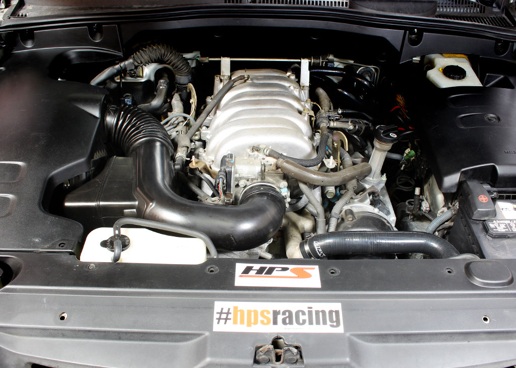 HPS Performance High Temp Reinforced Silicone Radiator Coolant Hose Kit, Black, 57-1467R-BLK