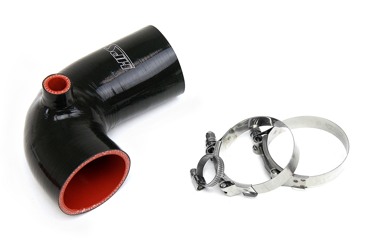 HPS Performance High Temp Reinforced Silicone Air Intake Hose Kit Black 57-1493-BLK