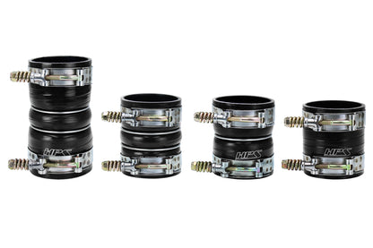 HPS Performance Ultra High Temp Aramid Reinforced Silicone Intercooler Hose Boots Kit Black 57-1571-BLK