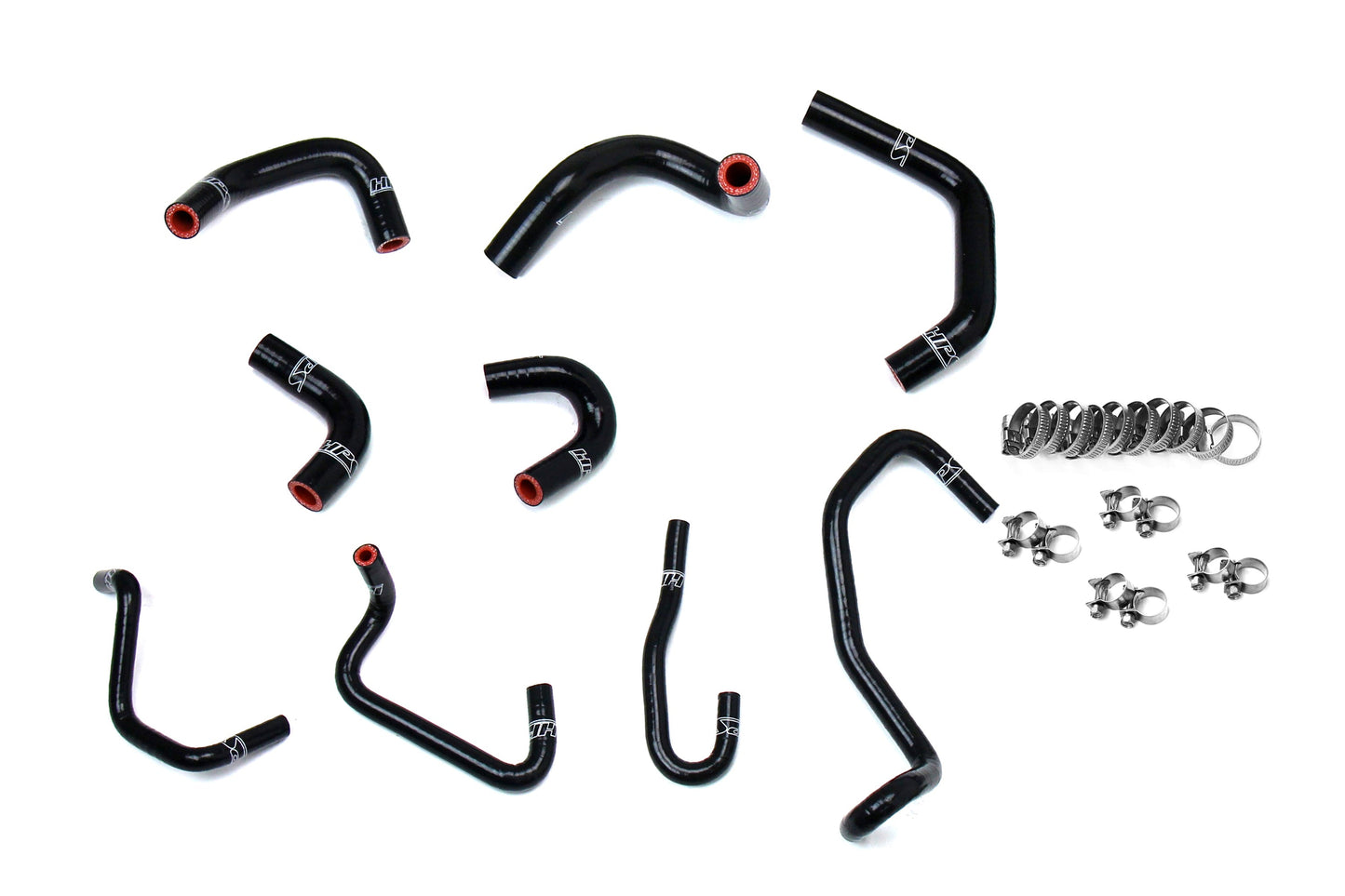 HPS Performance High Temp Reinforced Silicone Ancillary Coolant Hose Kit Black 57-1581A-BLK