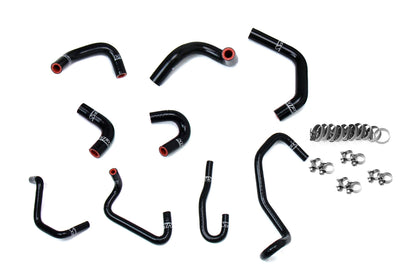 HPS Performance High Temp Reinforced Silicone Ancillary Coolant Hose Kit Black 57-1581A-BLK