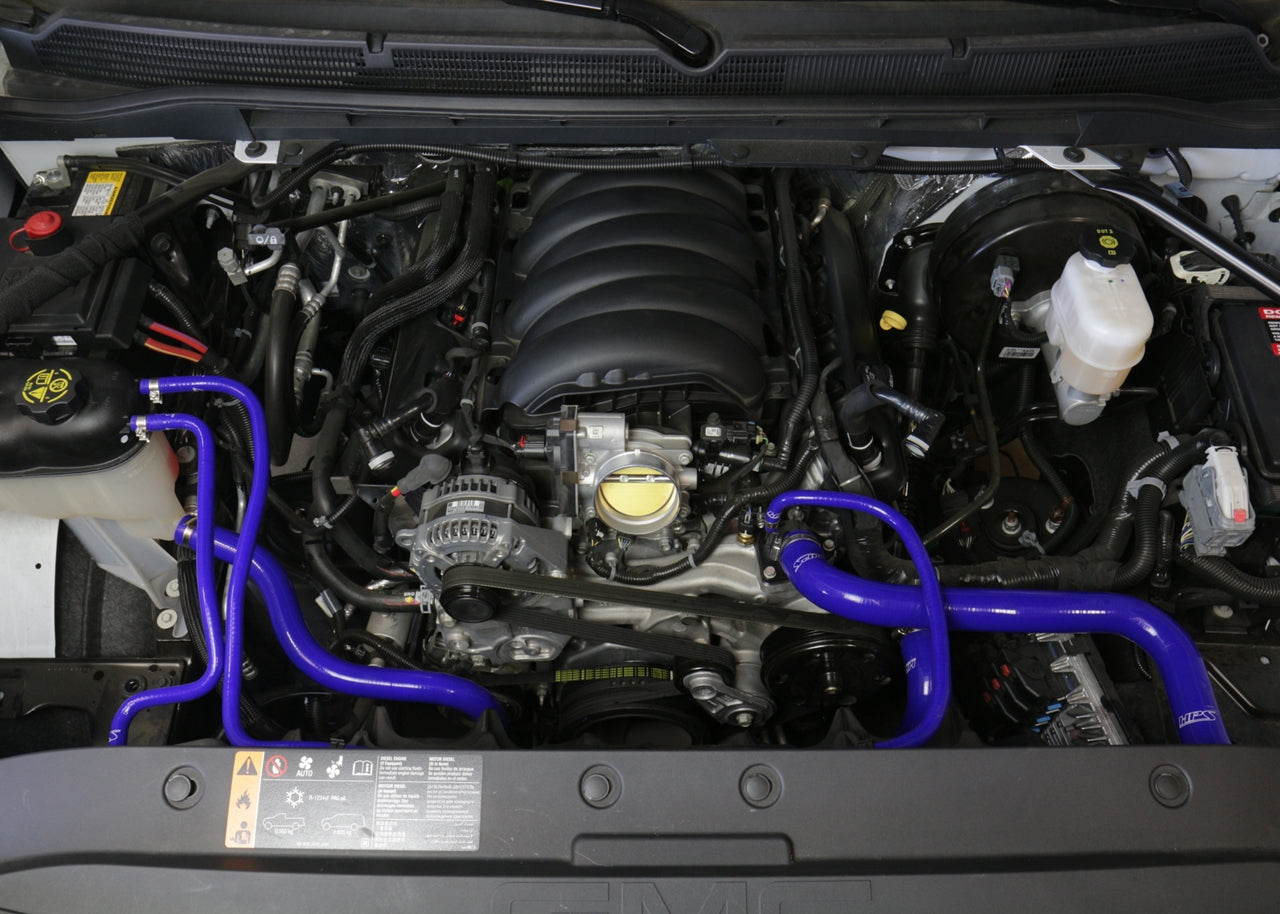 HPS Performance High Temp Reinforced Silicone Radiator Coolant Hose Kit, Blue, 57-1594R-BLUE