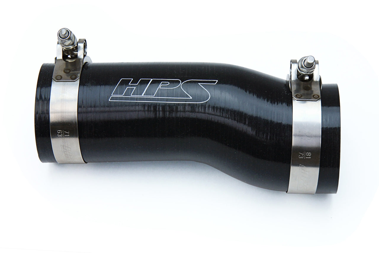 HPS Performance High Temp Reinforced Silicone Air Intake Hose Kit Black 57-1595-BLK