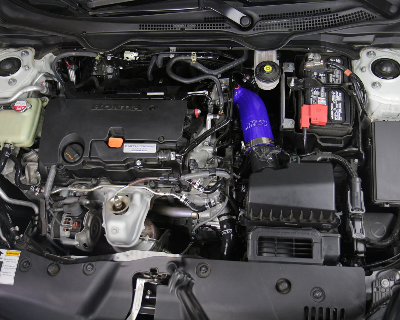 HPS Performance High Temp Reinforced Silicone Air Intake Hose Kit, Blue, 57-1596-BLUE