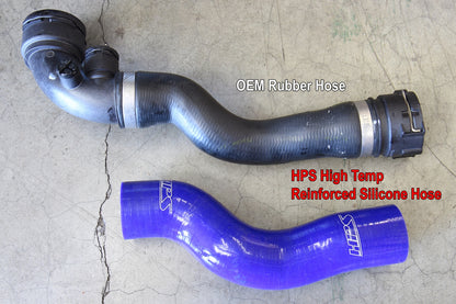 HPS Performance High Temp Reinforced Silicone Radiator Coolant Hose Kit, Red, 57-1698-RED