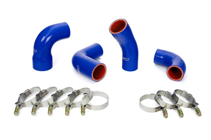 HPS Performance Silicone Transmission Oil Cooler Coolant Hose Kit Mack Trucks 2007-2016 MP7 Engine Replace OE Part # 85134464  21794125  21251570  21794132  21794129 Blue 57-1722-BLUE