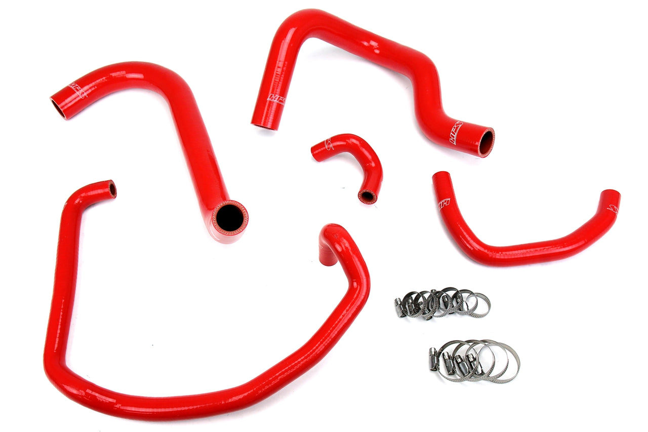HPS Performance High Temp Reinforced Silicone Radiator and Heater Coolant Hose Kit Red 57-1746-RED