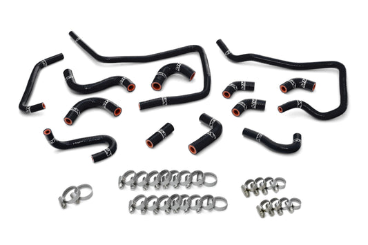 HPS Performance High Temp Reinforced Silicone Ancillary Coolant Hose Kit Black 57-1805-BLK