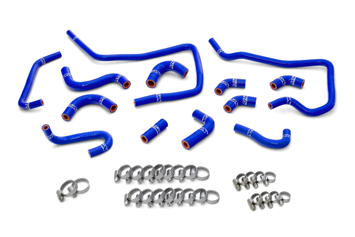 HPS Performance High Temp Reinforced Silicone Ancillary Coolant Hose Kit Blue 57-1805-BLUE