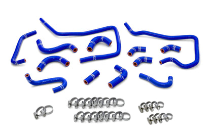 HPS Performance High Temp Reinforced Silicone Ancillary Coolant Hose Kit Blue 57-1805-BLUE