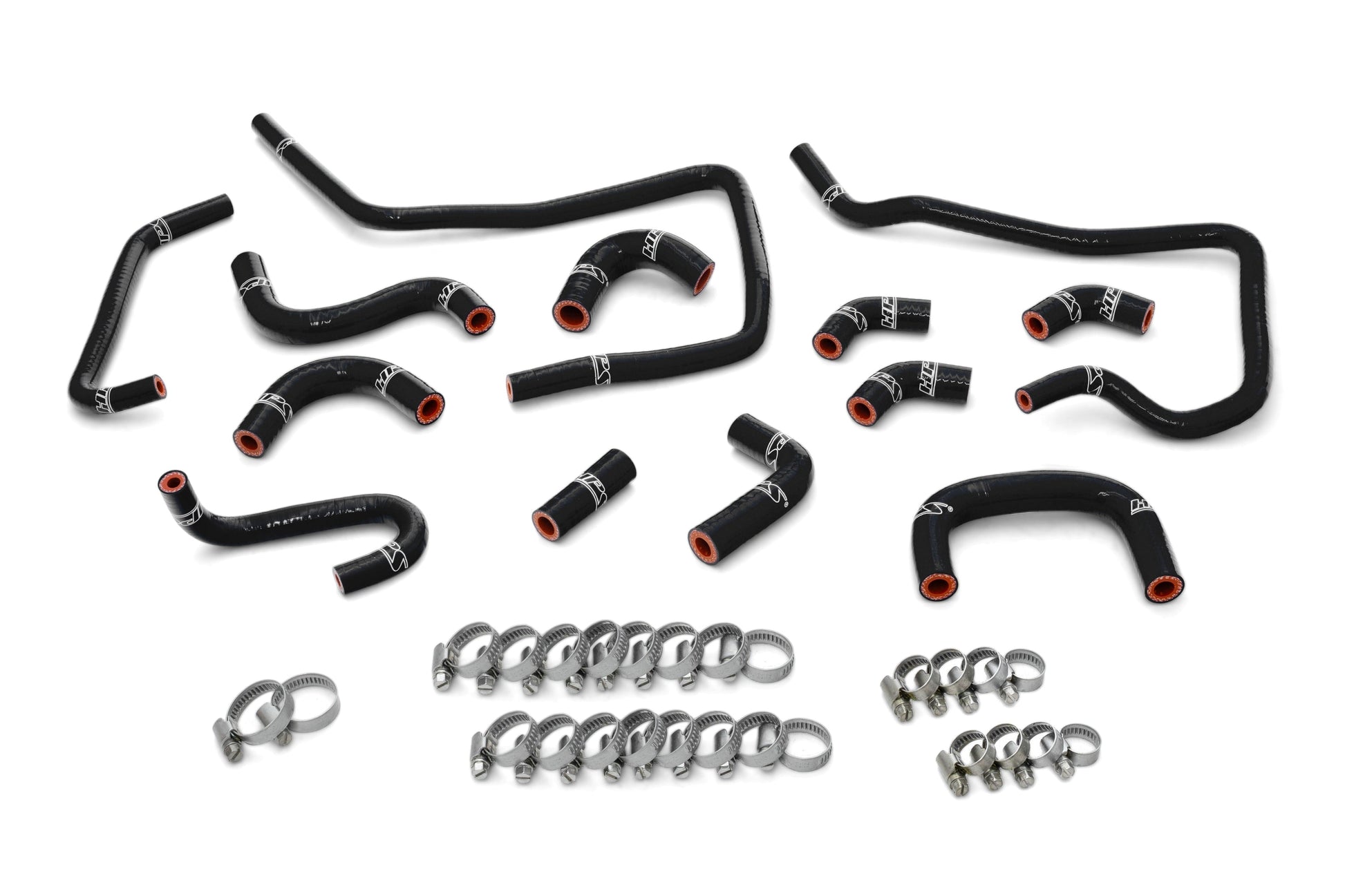 HPS Performance High Temp Reinforced Silicone Ancillary Coolant Hose Kit Black 57-1806-BLK