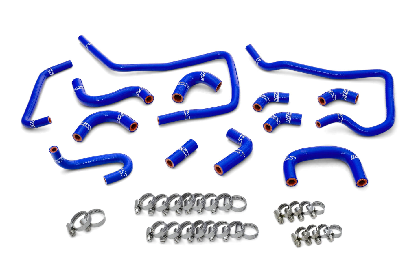 HPS Performance High Temp Reinforced Silicone Ancillary Coolant Hose Kit Blue 57-1806-BLUE