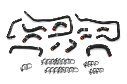 HPS Performance High Temp Reinforced Silicone Ancillary Coolant Hose Kit Black 57-1807-BLK