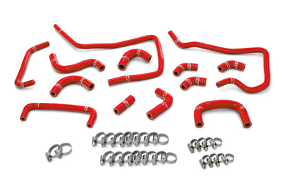 HPS Performance High Temp Reinforced Silicone Ancillary Coolant Hose Kit Red 57-1807-RED