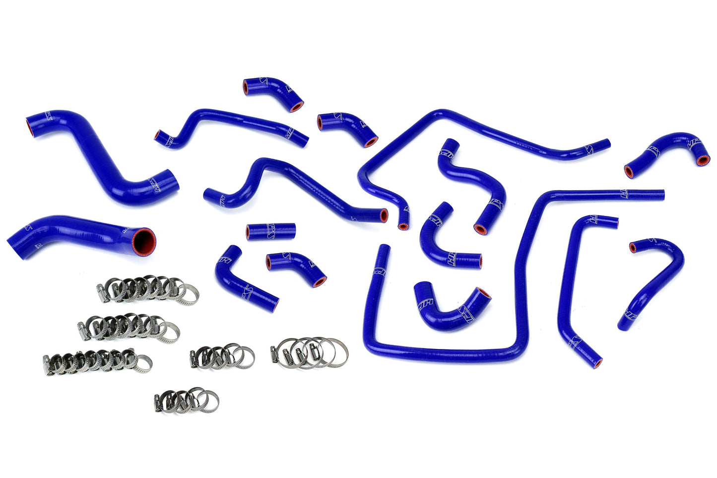 HPS Performance High Temp Reinforced Silicone Radiator Heater and Ancillary Coolant Hose Kit Blue 57-1812-BLUE