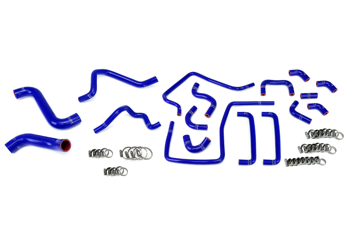 HPS Performance High Temp Reinforced Silicone Radiator Heater and Ancillary Coolant Hose Kit Blue 57-1815-BLUE