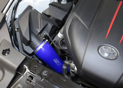 HPS Performance High Temp Reinforced Silicone Air Intake Hose Kit, Blue, 57-1851-BLUE