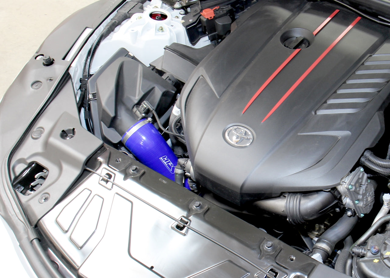 HPS Performance High Temp Reinforced Silicone Air Intake Hose Kit, Blue, 57-1851-BLUE