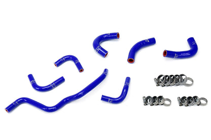 HPS Performance High Temp Reinforced Silicone Oil Cooler and Throttle Body Coolant Hose Kit Blue 57-1857-BLUE