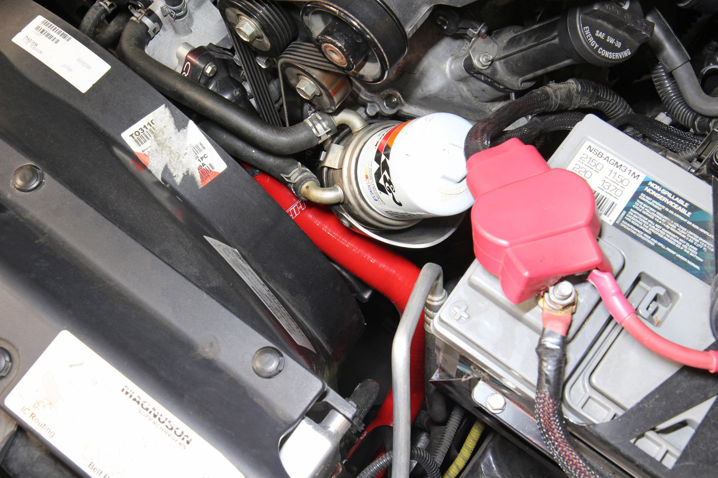 HPS Performance High Temp Reinforced Silicone Radiator Coolant Hose Kit, Red, 57-1885-RED