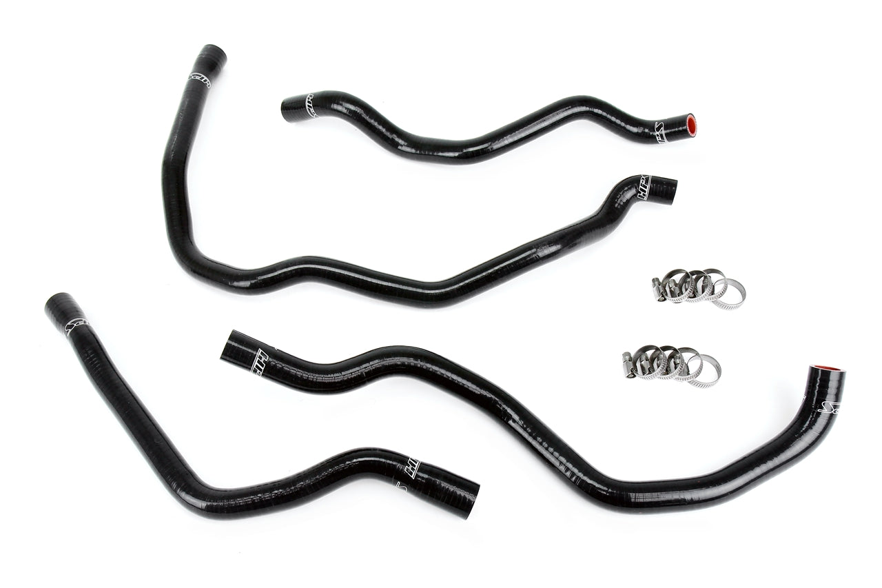 HPS Performance High Temp Reinforced Silicone Heater Coolant Hose Kit Black 57-1937-BLK