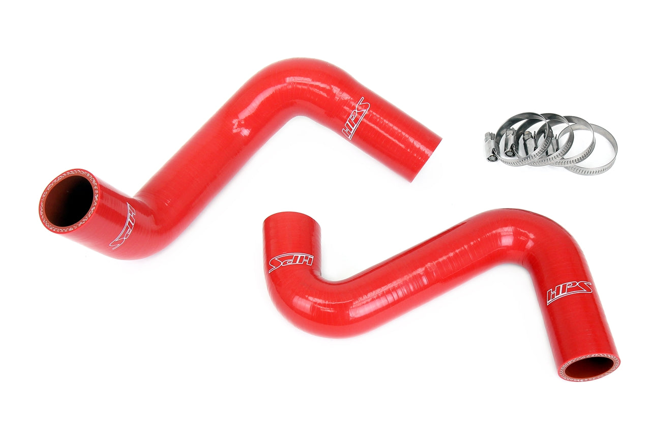 HPS Silicone Radiator Hose Kit Nissan 1989-1998 240SX with LS Swap LS3/LS7 water pump 8 o'clock thermostat SR20DET radiator Red 57-1992-RED