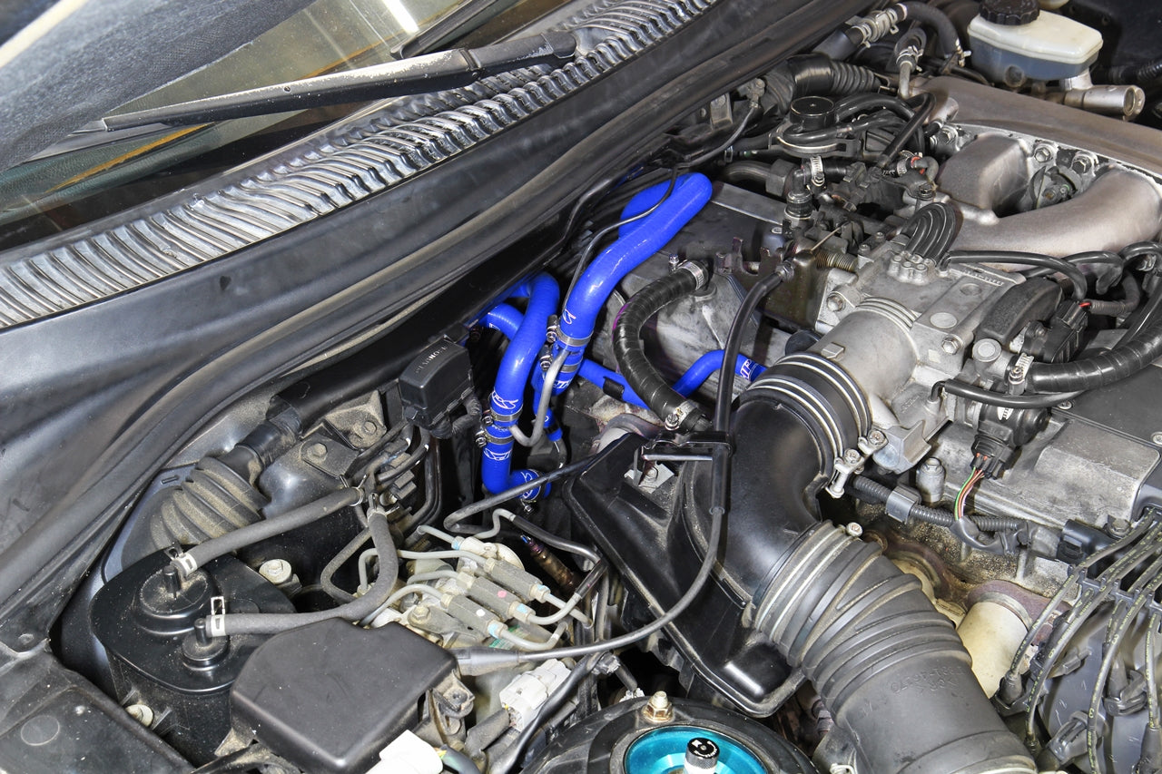 HPS Performance High Temp Reinforced Silicone Heater Coolant Hose Kit, Black, 57-2014-BLK