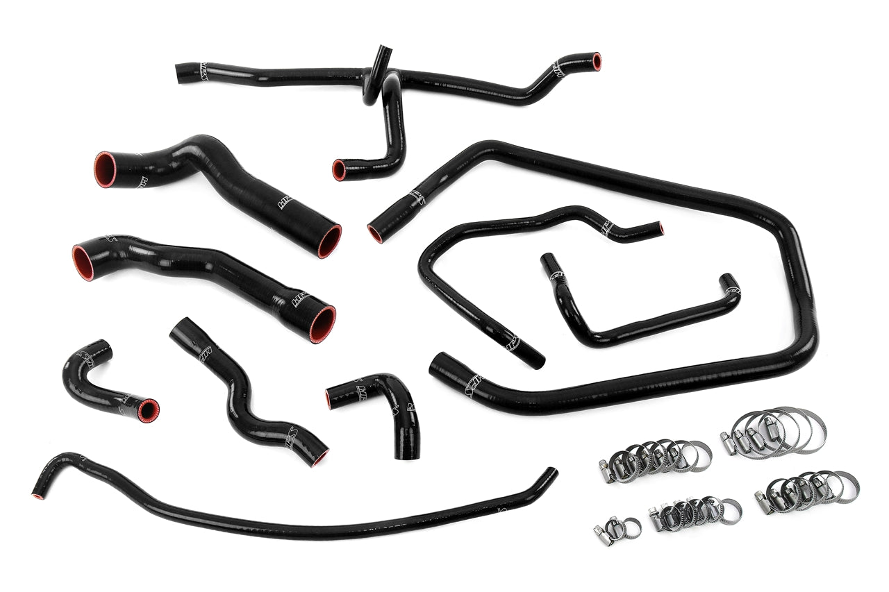 HPS Performance High Temp Reinforced Silicone Radiator Heater throttle body and expansion tank Coolant Hose Kit Black 57-2083-BLK