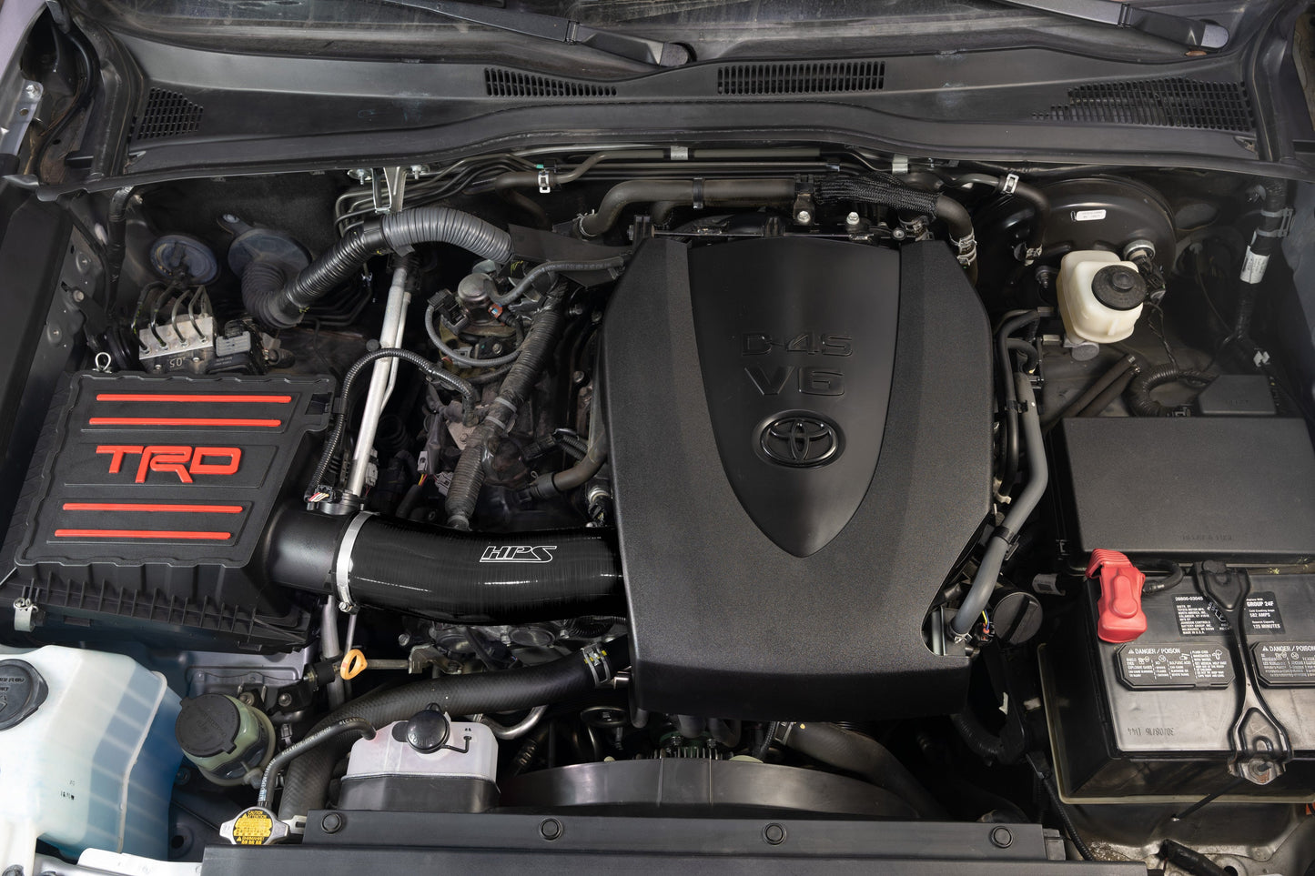 HPS Performance High Temp Reinforced Silicone Air Intake Hose Kit, Black, 57-2126-BLK
