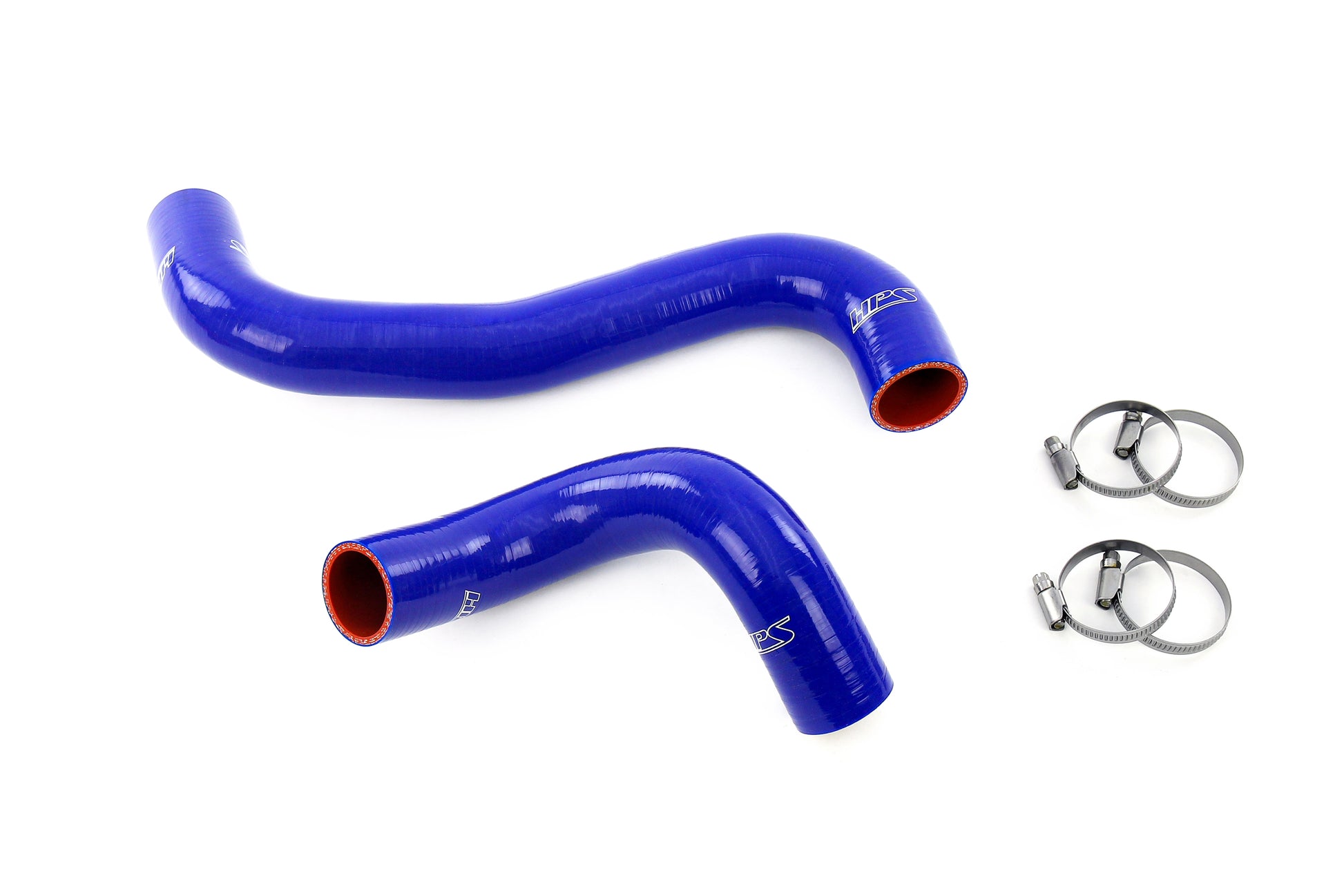 HPS Performance High Temp Reinforced Silicone Radiator Coolant Hose Kit Blue 57-2140R-BLUE