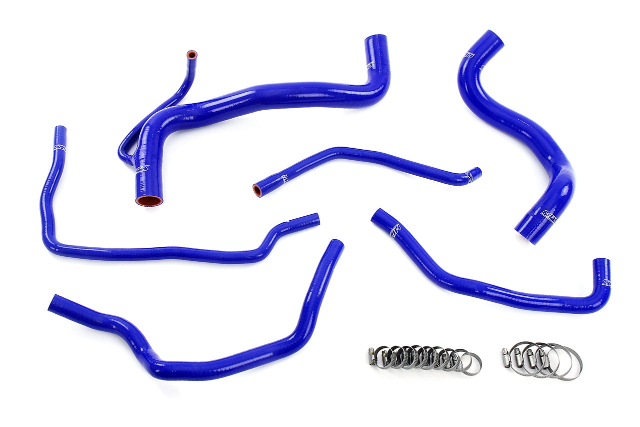 HPS Performance High Temp Reinforced Silicone Radiator, Heater, and expansion tank Coolant Hose Kit, Blue, 57-2149-BLUE