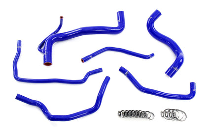 HPS Performance High Temp Reinforced Silicone Radiator, Heater, and expansion tank Coolant Hose Kit, Blue, 57-2149-BLUE