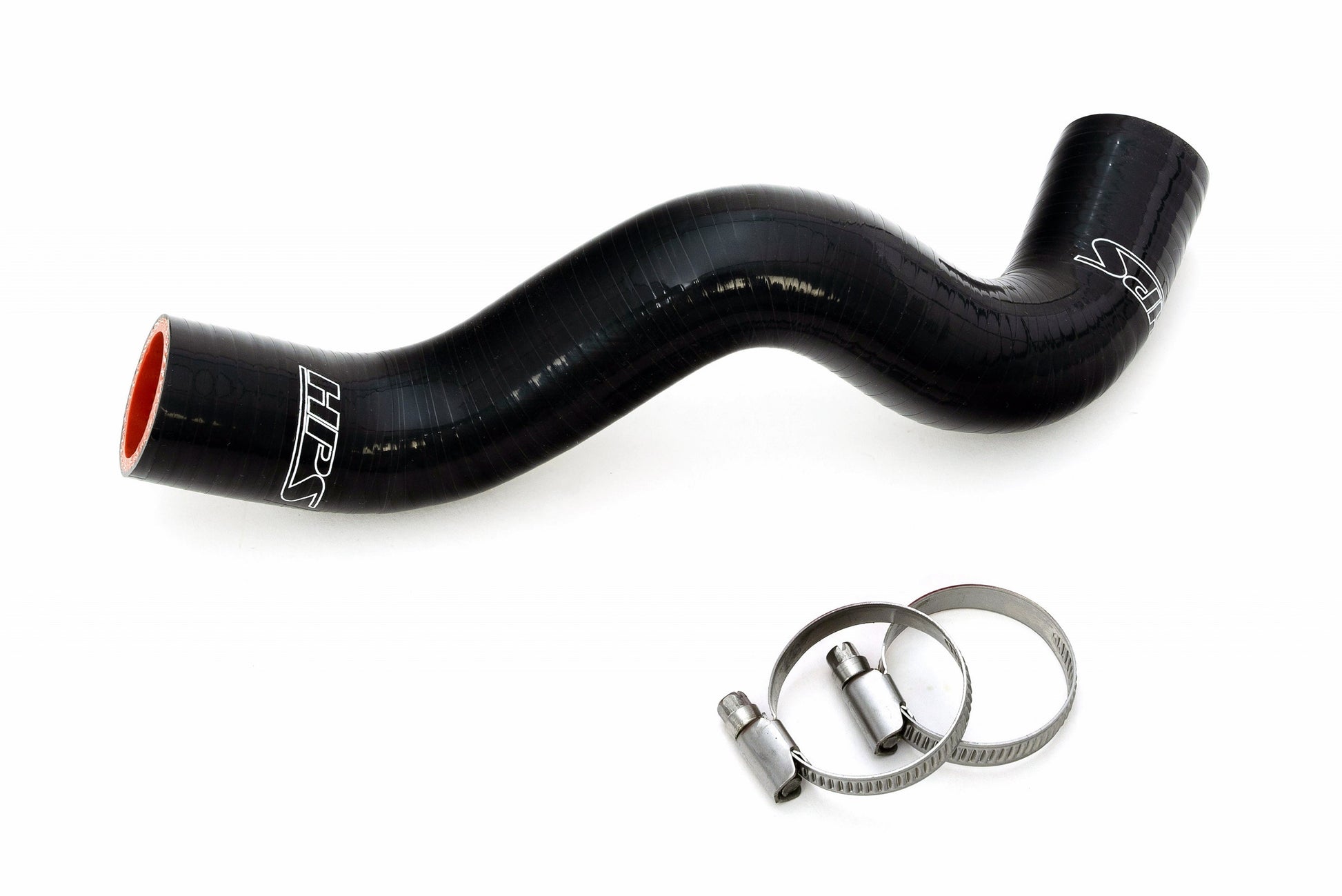 HPS Performance High Temp Reinforced Upper Silicone Radiator Hose Black 57-2177-BLK