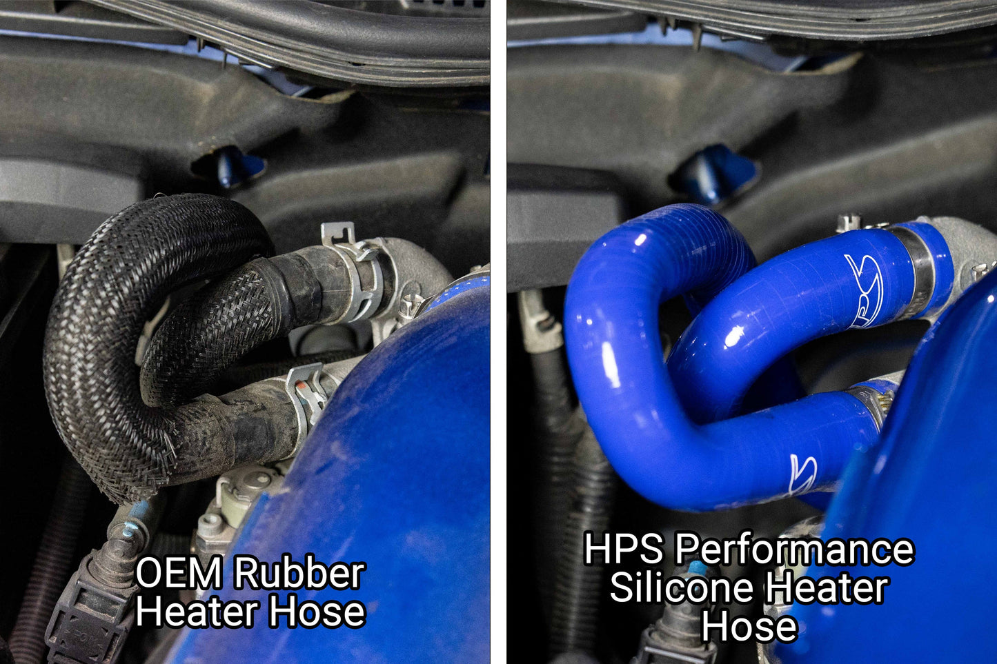 HPS Performance High Temp Reinforced Silicone Heater Coolant Hose Kit, Black, 57-2183-BLK