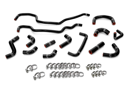 HPS Performance High Temp Reinforced Silicone Ancillary Coolant Hose Kit Black 57-2256-BLK