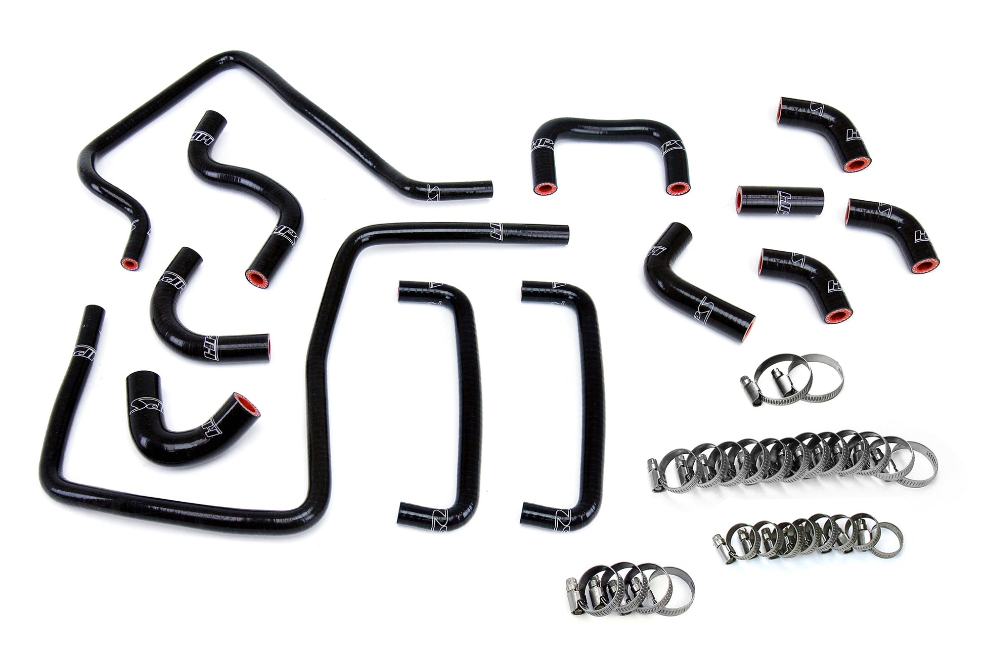 HPS Performance High Temp Reinforced Silicone Ancillary Coolant Hose Kit Black 57-2266-BLK