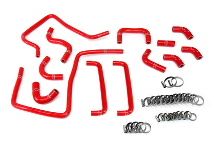 HPS Performance High Temp Reinforced Silicone Ancillary Coolant Hose Kit Red 57-2266-RED
