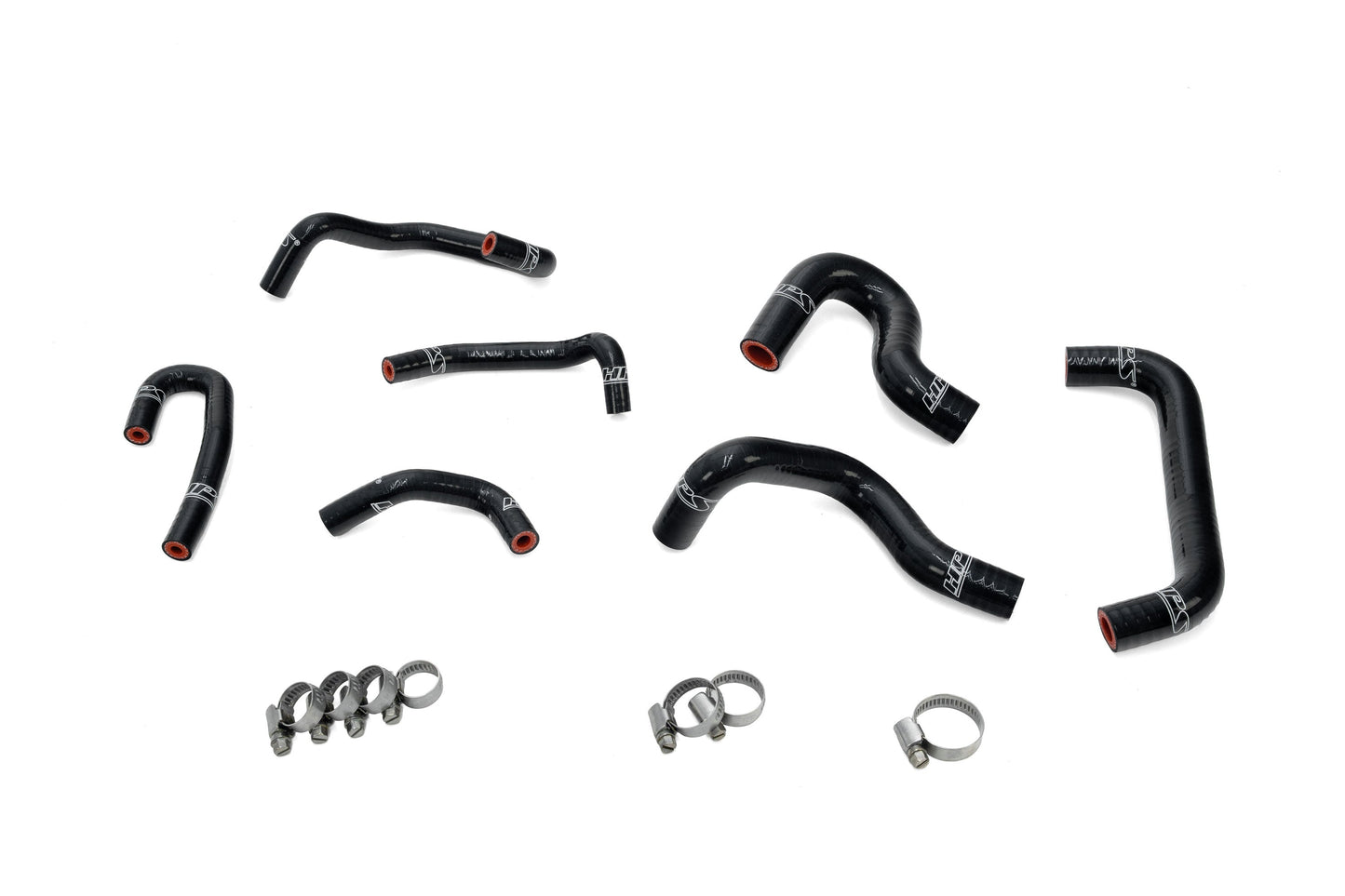 HPS Performance High Temp Reinforced Silicone Ancillary and Oil Cooler Coolant Hose Kit Black 57-2274-BLK