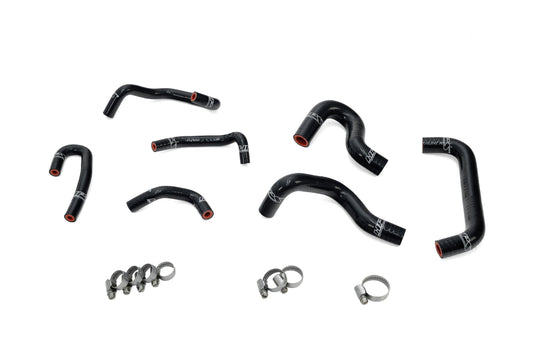 HPS Performance High Temp Reinforced Silicone Ancillary and Oil Cooler Coolant Hose Kit Black 57-2274-BLK