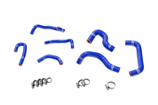HPS Performance High Temp Reinforced Silicone Ancillary and Oil Cooler Coolant Hose Kit Blue 57-2274-BLUE