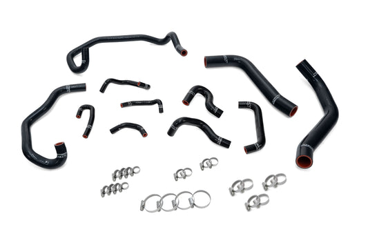 HPS Performance High Temp Reinforced Silicone Radiator Heater and Ancillary Coolant Hose Kit Black 57-2280-BLK