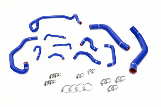 HPS Performance High Temp Reinforced Silicone Radiator Heater and Ancillary Coolant Hose Kit Blue 57-2280-BLUE