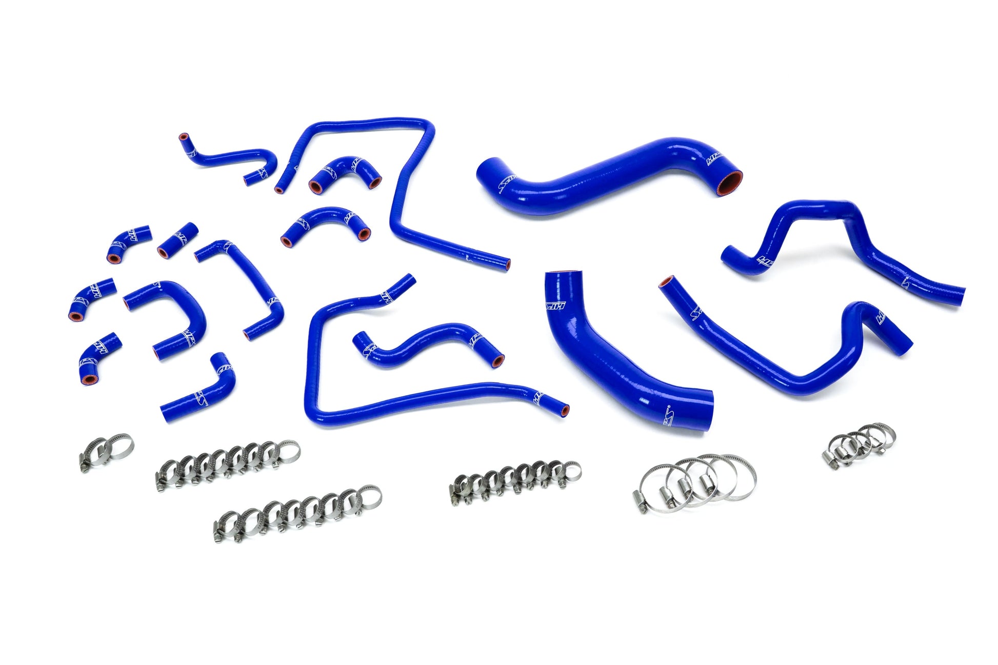 HPS Performance Silicone Radiator Heater and Ancillary Coolant Hose Kit Blue 57-2304-BLUE
