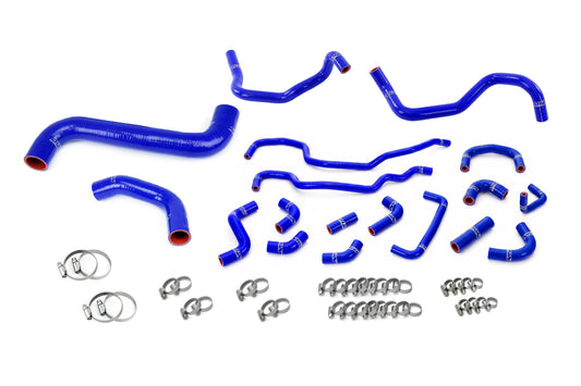 HPS Performance High Temp Reinforced Silicone Radiator Heater and Ancillary Coolant Hose Kit Blue 57-2318-BLUE