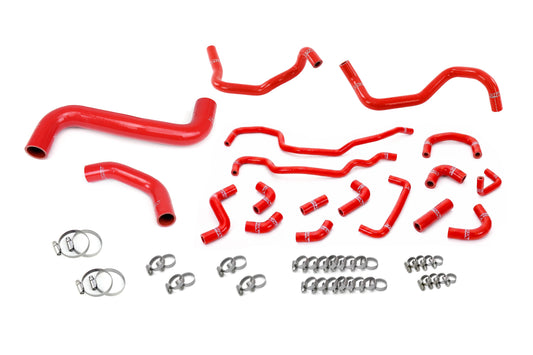 HPS Performance High Temp Reinforced Silicone Radiator Heater and Ancillary Coolant Hose Kit Red 57-2318-RED