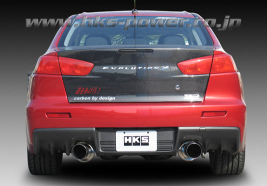 HKS 08-09 Evo 10 Hi-Power Dual Tip Catback Exhaust