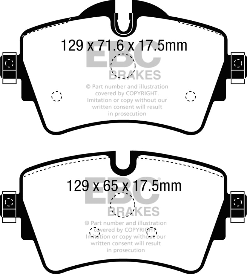 EBC 14+ Mini Hardtop 2.0 Turbo Cooper S Yellowstuff Front Brake Pads