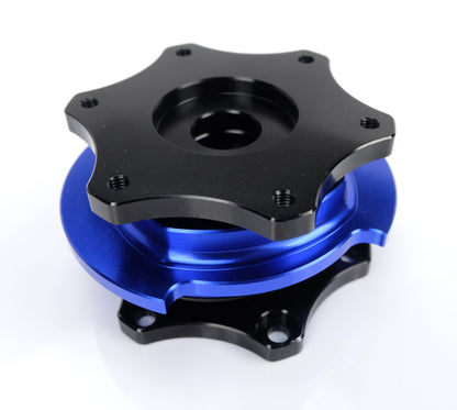 NRG Race Short Hub Datsun - Black Body Blue Ring